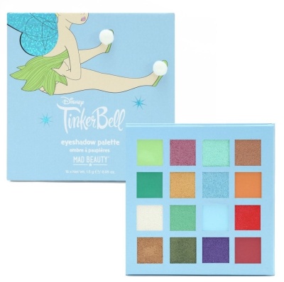 Paleta de sombras de olhos Disney Tinker Bell da MAD BEAUTY com 16 cores
