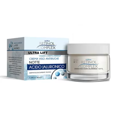 Creme facial anti-rugas Ultra Lift com ácido hialurónico embalado