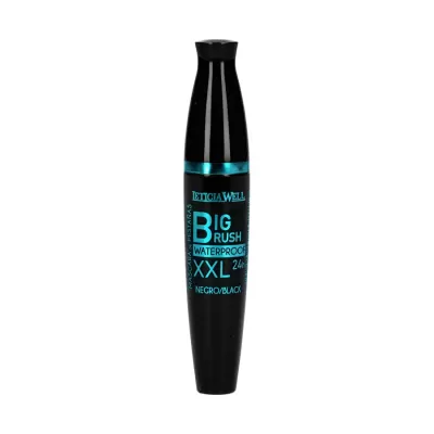Máscara de pestanas preta com texto azul BIG RUSH WATERPROOF XXL 24H