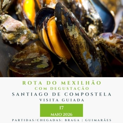 Mexilhões frescos com cascas pretas e carne laranja no interior em recipiente metálico