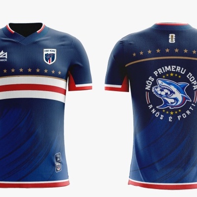 Camisola&#x20;Azul&#x20;para&#x20;Crian&#x00E7;a&#x20;&quot;N&#x00F4;s&#x20;Primeru&#x20;Copa&quot;
