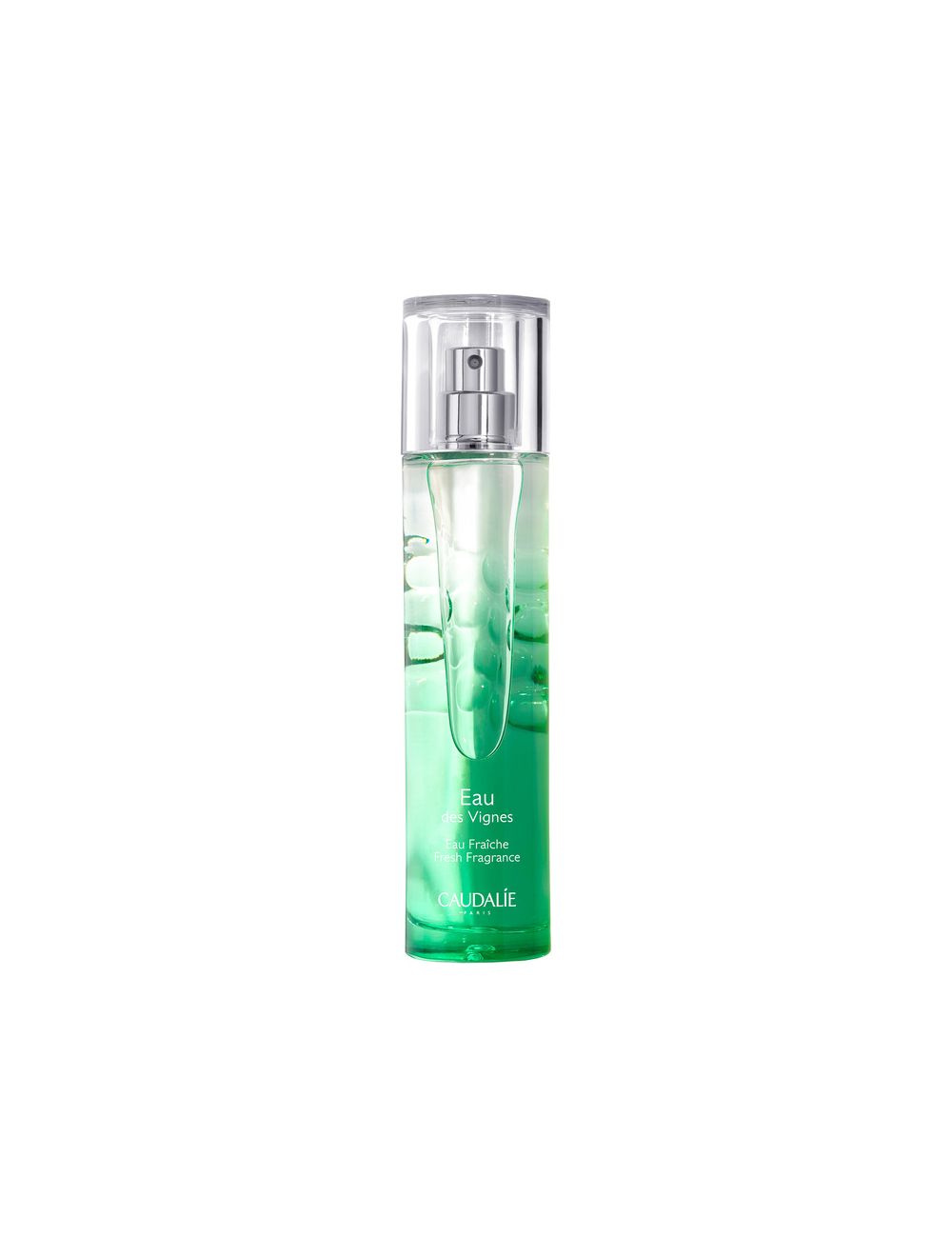 Caudalie - Eau Fraîche Eau des Vignes Água Perfumada 50ml Frasco verde de perfume Eau des Vignes Caudalie com tampa transparente