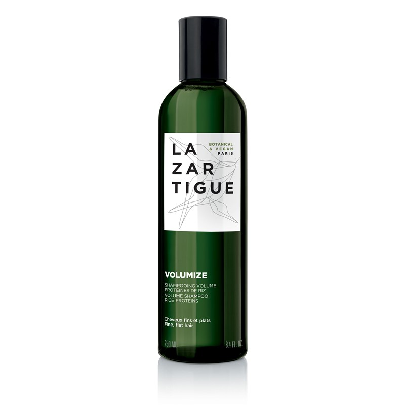 Lazartigue - Champô de Volume 250ml Frasco verde escuro de champô LAZARTIGUE com rótulo branco