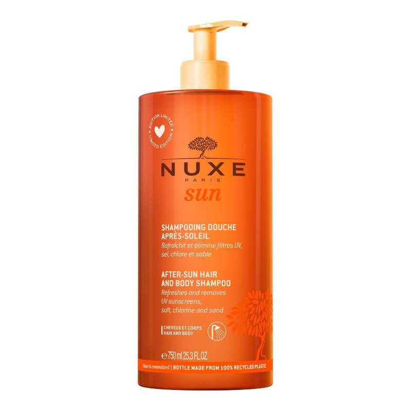 Nuxe - Sun Champô Gel Duche Pós-Solar 750ml Champô pós-sol Nuxe Sun cor laranja com doseador