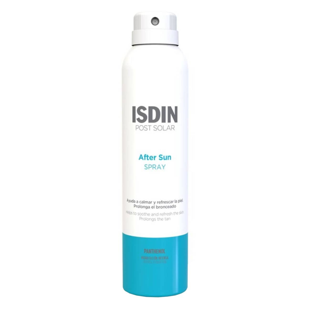 Isdin - After Sun Spray 200ml Spray ISDIN After Sun corpo branco com tampa azul