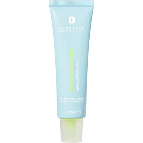 Erborian - Matte Moiturizer Gel-Creme Hidratante 50ml Frasco azul claro de creme hidratante mate erborian
