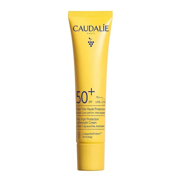 Caudalie - Fluido de Proteção Muito Elevada FPS50+ 40ml Tubo amarelo de proteção solar CAUDALÍE SPF 50+