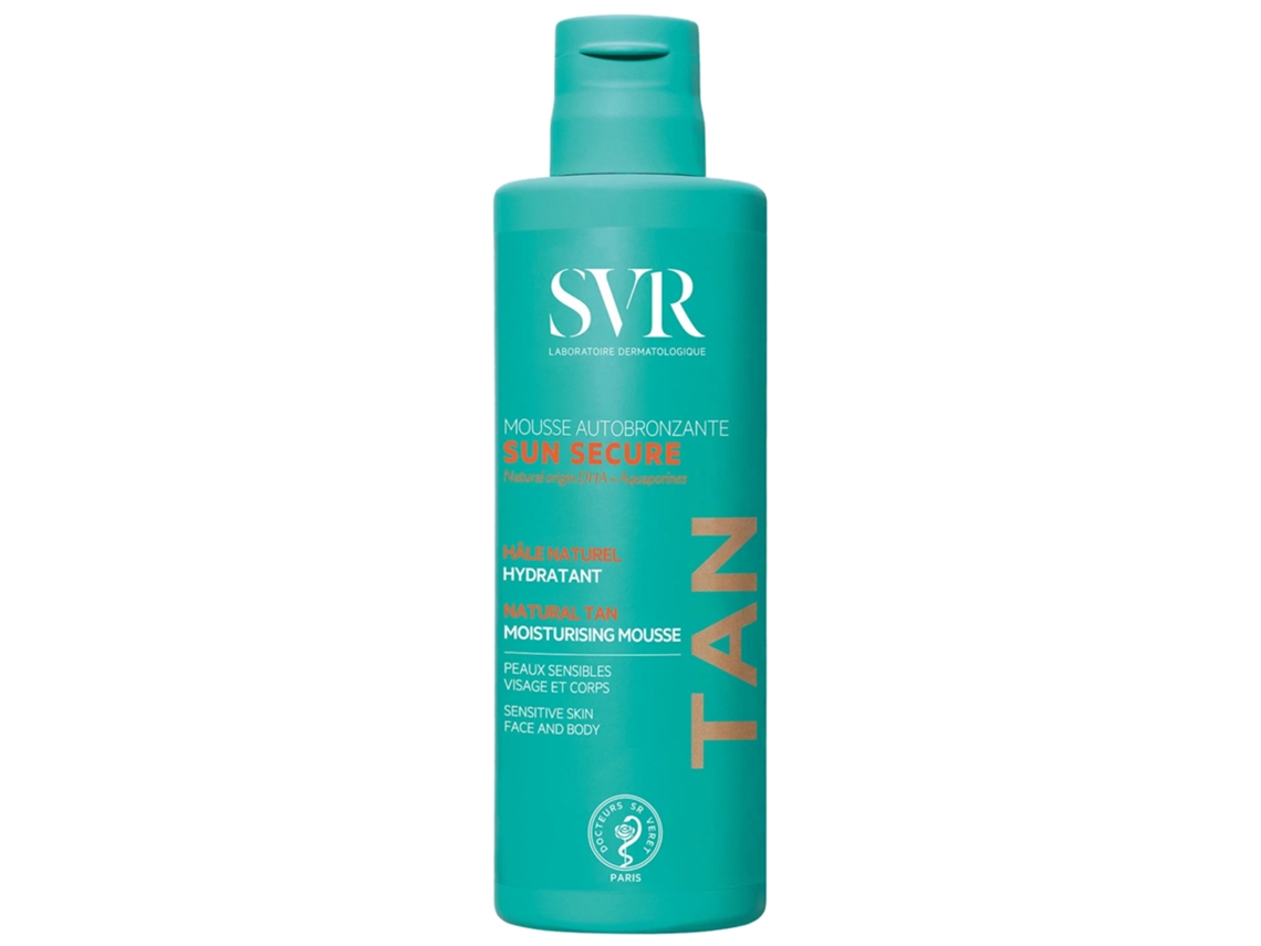 SVR - Sun Secure Mousse Autobronzeadora 150ml Frasco verde de mousse autobronzeadora SVR