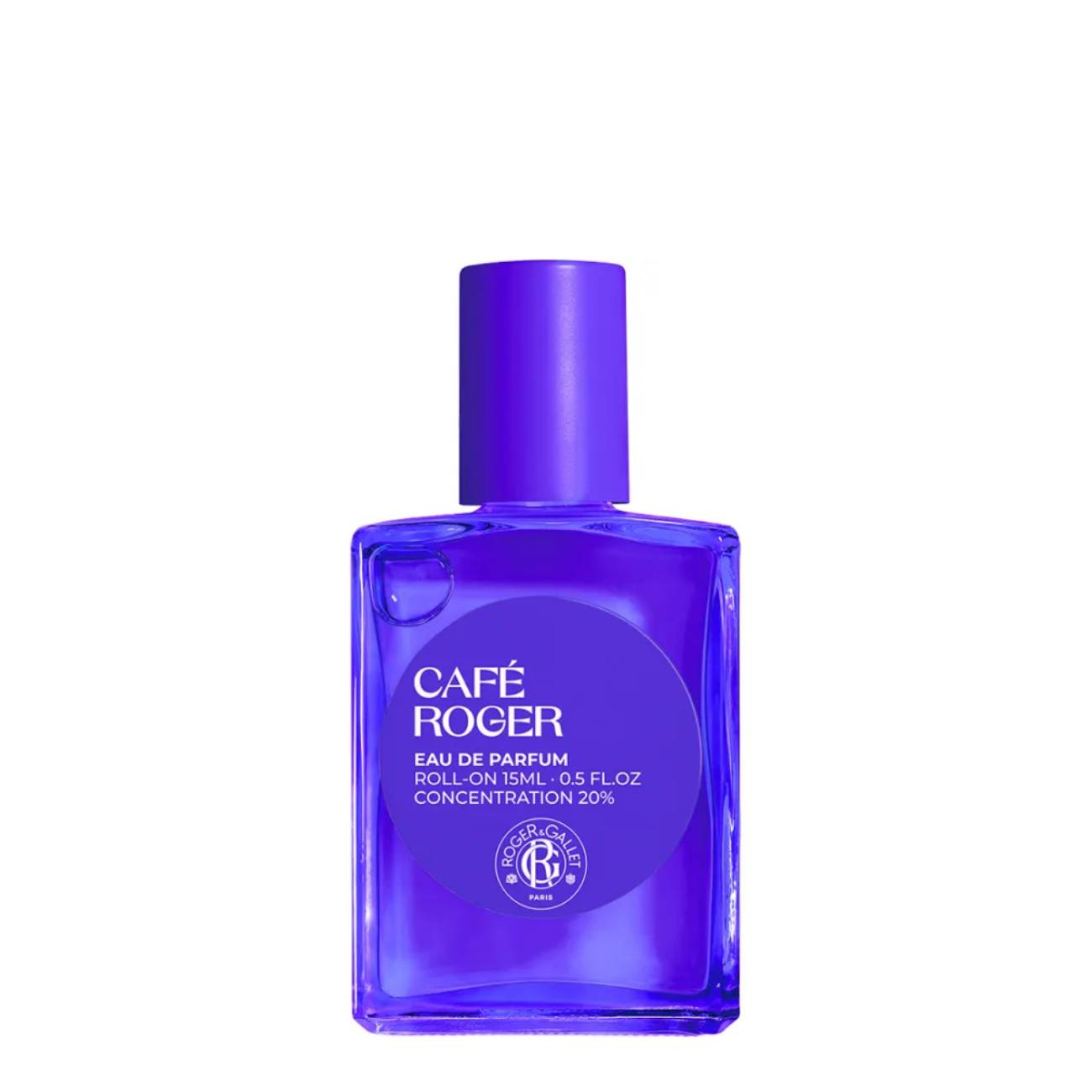 Roger & Gallet - Eau de Parfum Café Roger Roll-on 15ml Frasco de perfume azul com rótulo branco