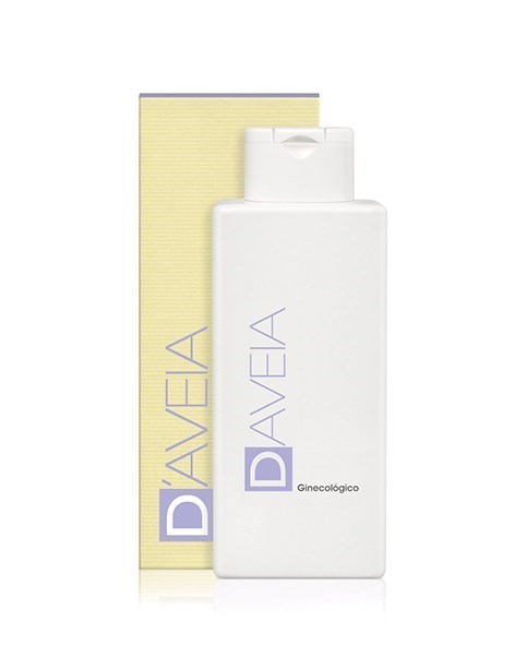D'AVEIA - Ginecológico 200ml Frasco branco com rótulo DAVEIA Ginecológico e embalagem amarela