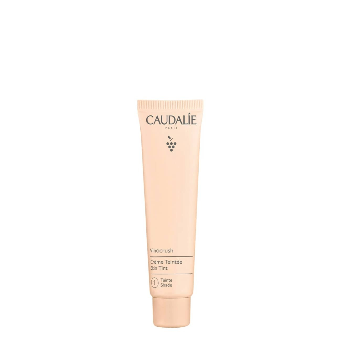 Caudalie - Vinocrush Creme com Cor Tom 1 30ml Tubo cor de pêssego Caudalie Vinocruush Crème Teintée Skin Tint
