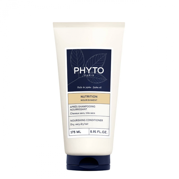 Phyto - Nutrition Condicionador Hidratante 175ml Condicionador nutritivo Phyto Paris para cabelo seco, tubo branco com tampa azul