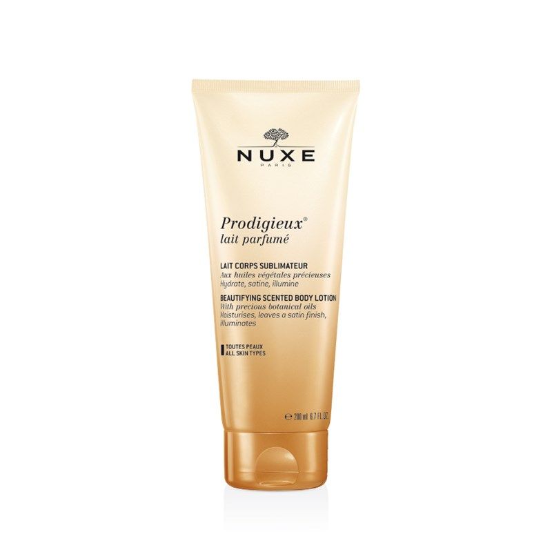 Nuxe - Prodigieux Leite Perfumado 200ml Loção corporal perfumada Nuxe Prodigieux em tubo creme e dourado