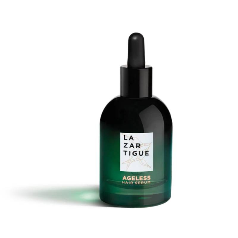 Lazartigue - Ageless Sérum Regenerador Juventude 50ml Frasco de soro capilar verde escuro com conta-gotas