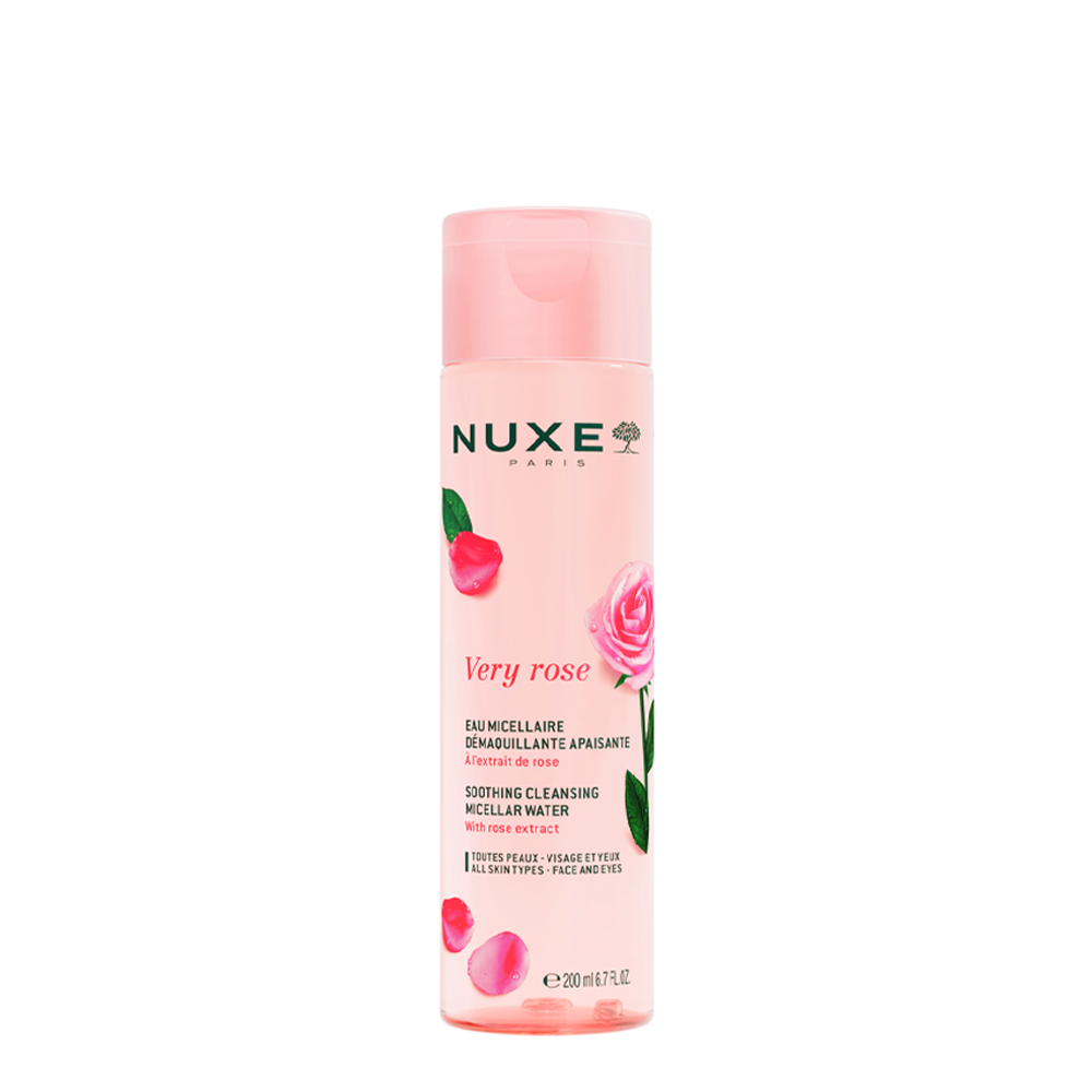 Nuxe - Very Rose Água Micelar Desmaquilhante Calmante 200ml Frasco cor-de-rosa claro de água micelar desmaquilhante NUXE Very rose