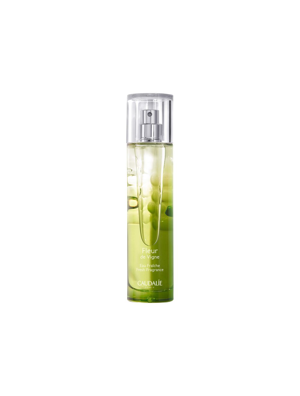 Caudalie - Eau Fraîche Fleur de Vigne Água Perfumada 50ml Frasco verde translúcido de spray perfumado CAUDALÍE com tampa transparente