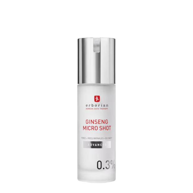 Erborian - Ginseng Micro Shot 0.3 30ml Frasco cosmético Erborian Ginseng Micro Shot com tampa prateada