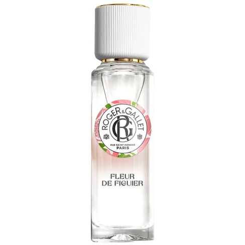 Roger&Gallet - Fleur de Figuier Água Perfumada 30ml Frasco de perfume Roger & Gallet com tampa branca e etiqueta floral rosa