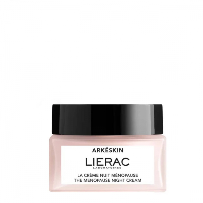 Lierac - Arkéskin Creme de Noite Menopausa 50ml Frasco de creme de rosto LA CRÈME NUIT MÉNOPAUSE da LIERAC com tampa preta