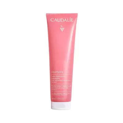 Frasco rosa Caudalie VinoHydra Gel-Creme Hidratante 100 ml