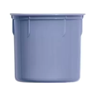 Recipiente plástico quadrado azul com tampa