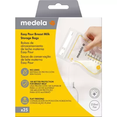 Embalagem sacos armazenamento leite materno medela