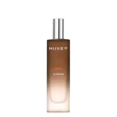 Frasco de perfume NUXE PARIS men LE PARFUM com tampa prateada