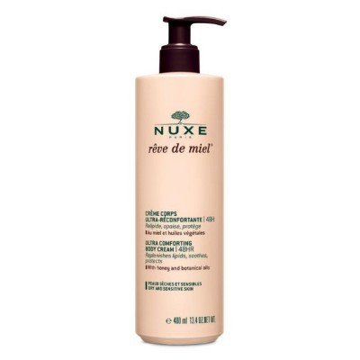 Frasco creme corporal NUXE rêve de miel 400 ml com doseador