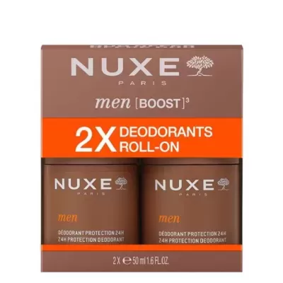 Pack de 2 desodorizantes roll-on NUXE PARIS men BOOST castanhos