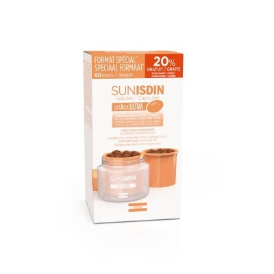 Caixa de suplemento Sunisdin Vitaox Ultra com 60 cápsulas e oferta de 20% grátis