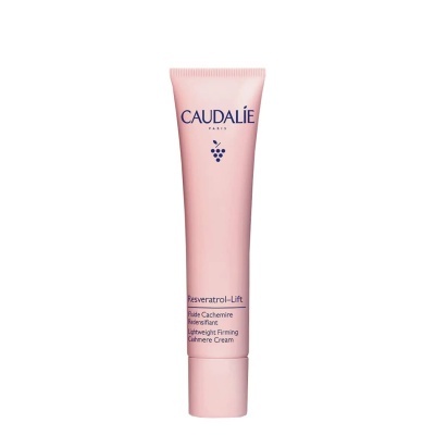 Tubo rosa de creme firmador Caudalie Resveratrol-Lift