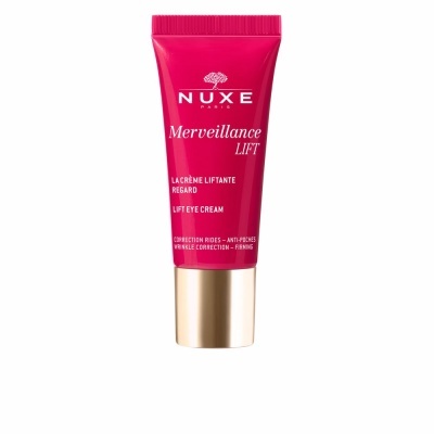 Creme para olhos NUXE Merveillance LIFT em tubo rosa e tampa dourada