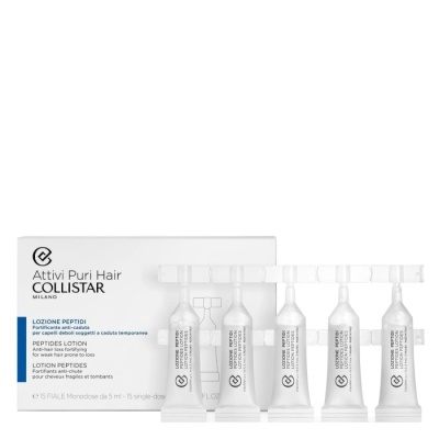 Ampolas de loção peptides Collistar em caixa branca