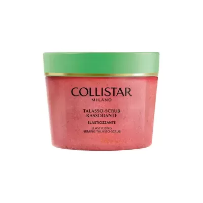Frasco rosa com tampa verde de scrub COLLSTAR MILANO