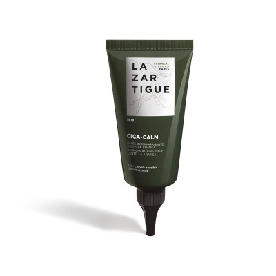 Tubo verde escuro de creme LAZARTIGUE CICA-CALM para couro cabeludo sensível