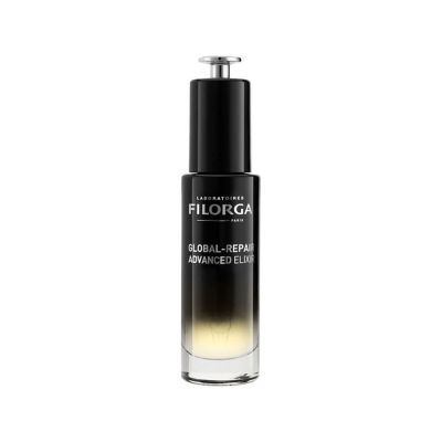 Frasco de produto cosmético FILORGA Global-Repair Advanced Elixir