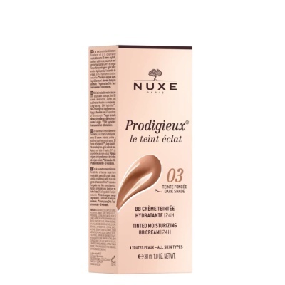 Embalagem creme NUXE Prodigieux BB Creme Tinted Moisturizing 03