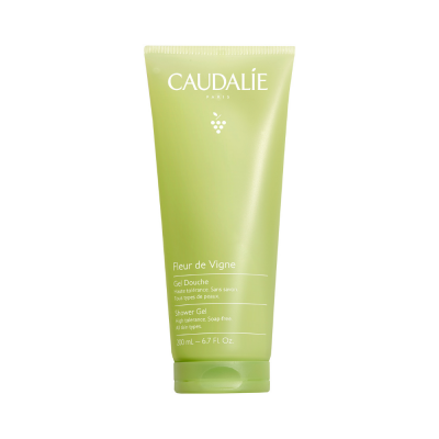 Gel de duche Caudalie Fleur de Vigne em tubo verde claro