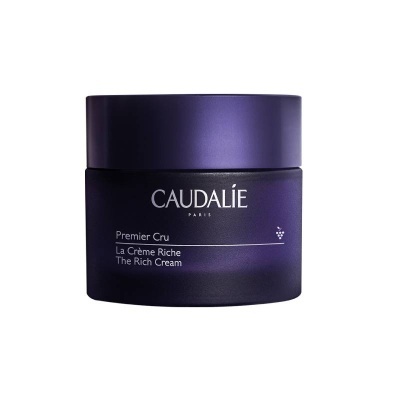 Creme Caudalie Premier Cru La Crème Riche The Rich Cream embalagem roxa com tampa
