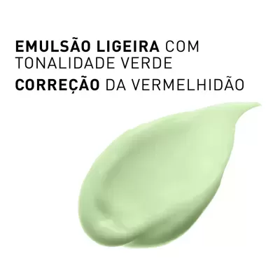 Emulsão leve verde para correção da vermelhidão