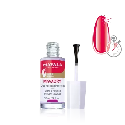 Frasco de verniz para unhas transparente com tampo branco e pincel