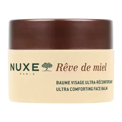 Frasco creme e castanho de bálsamo facial NUXE Rêve de miel