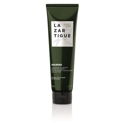 Condicionador vegano Lazar Tigue Nourish em tubo verde escuro