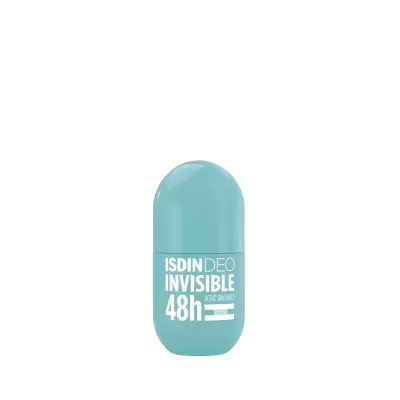 Desodorizante roll-on azul claro ISDIN DEO INVISIBLE 48h