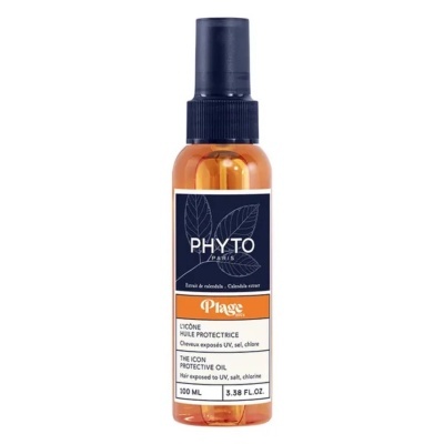 Frasco de spray alaranjado PHYTÔ PARIS óleo protetor para cabelo