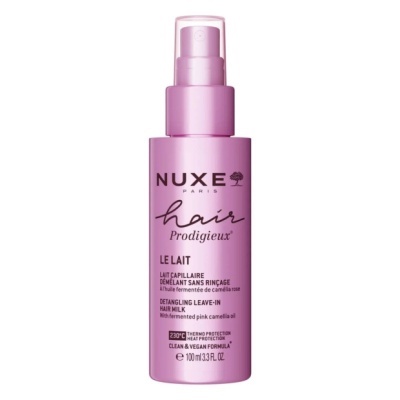 Frasco rosa de leite capilar NUXE hair Prodigieux Le Lait