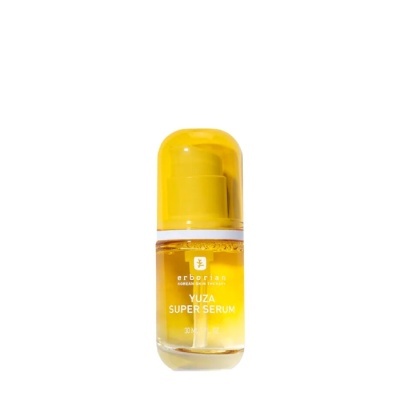 Frasco de sérum facial Yuza Super Serum com tampa amarela