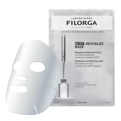 Máscara facial branca e embalagem da máscara NCEF-Revitalize da Filorga