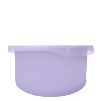 Recipiente de silicone roxo com tampa integrada
