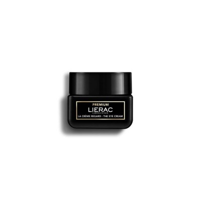 Frasco pequeno preto de creme para olhos da marca Lierac
